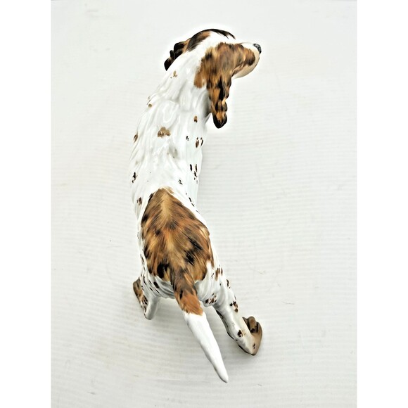 C. Martinu ENGLISH IRISH Red & White SETTER Hunting Dog Porcelain Figurine SPAIN - Picture 5 of 13